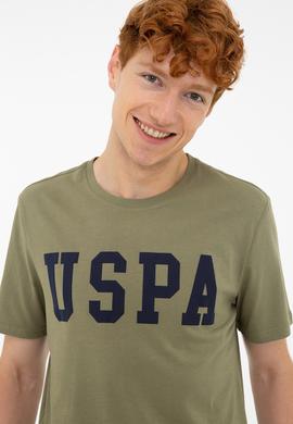 Erkek Haki Bisiklet Yaka Basic T-Shirt - 50232300097