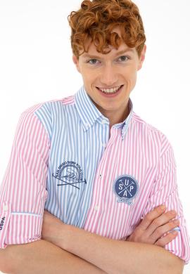 Erkek Pembe Uzun Kollu Gömlek - 50232885005