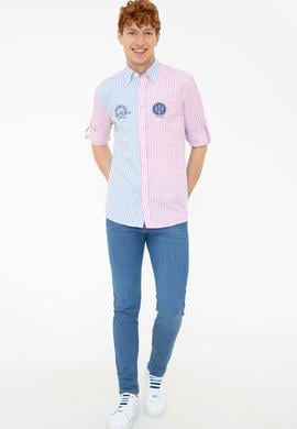 Erkek Pembe Uzun Kollu Gömlek - 50232885005