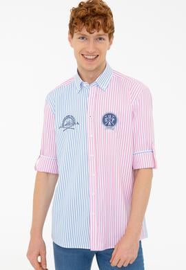 Erkek Pembe Uzun Kollu Gömlek - 50232885005