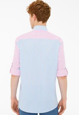 Erkek Pembe Uzun Kollu Gömlek - 50232885005