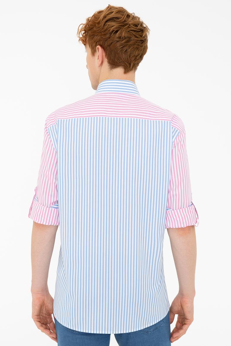 Erkek Pembe Uzun Kollu Gömlek - 50232885005