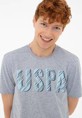 Erkek Gri Melanj Tişört - 50238273027