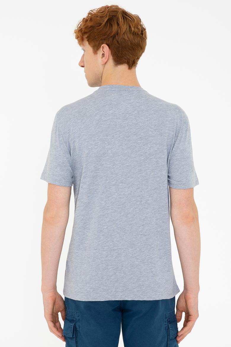 Erkek Gri Melanj Tişört - 50238273027