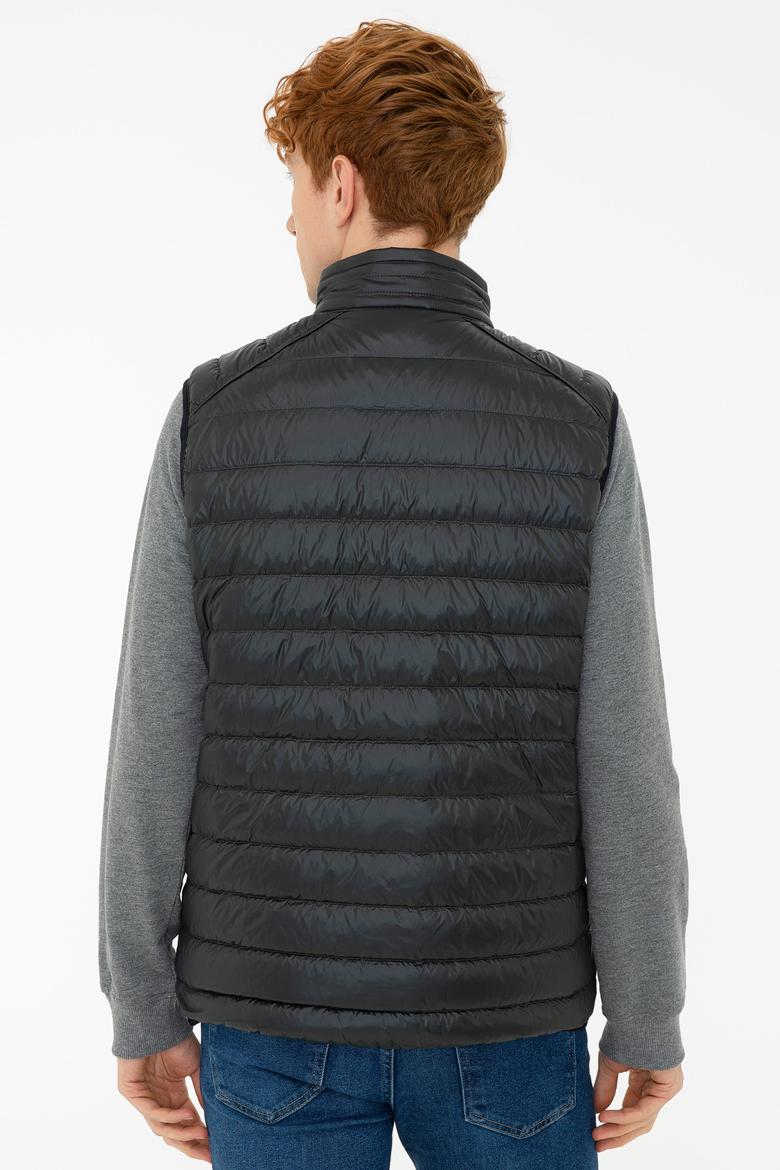 Erkek Koyu Yeşil Dokuma Yelek - 50237964014