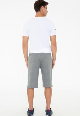 Erkek Antrasit Melanj Örme Şort - 50232521024