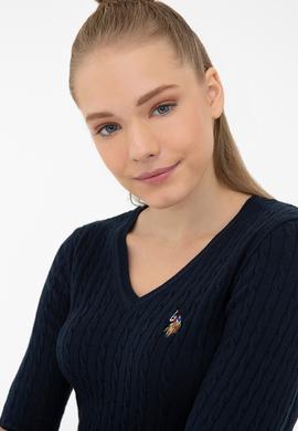 Kadın Lacivert Basic Kazak - 50237091005