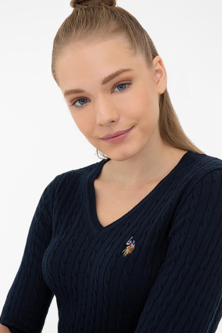 Kadın Lacivert Basic Kazak - 50237091005