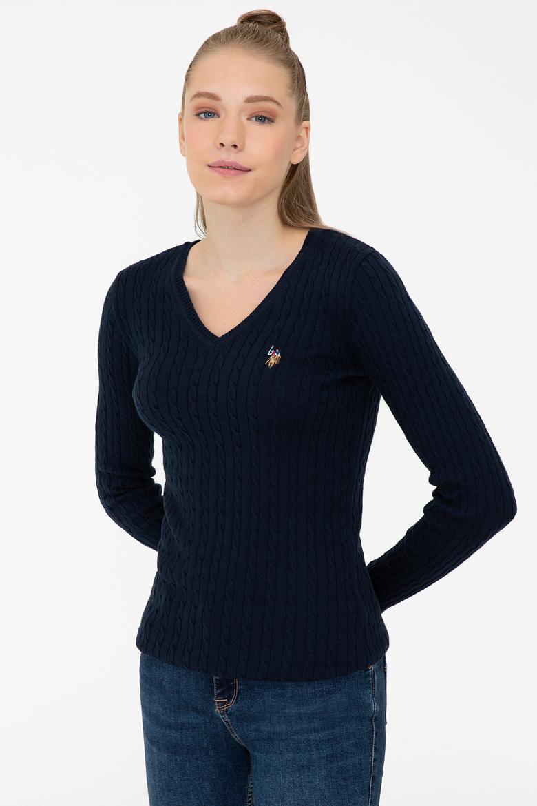 Kadın Lacivert Basic Kazak - 50237091005