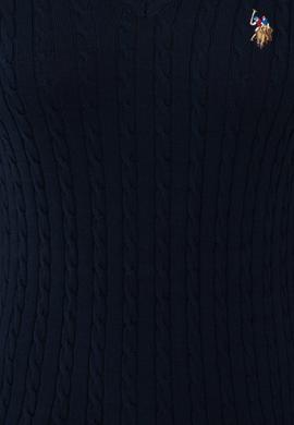 Kadın Lacivert Basic Kazak - 50237091005