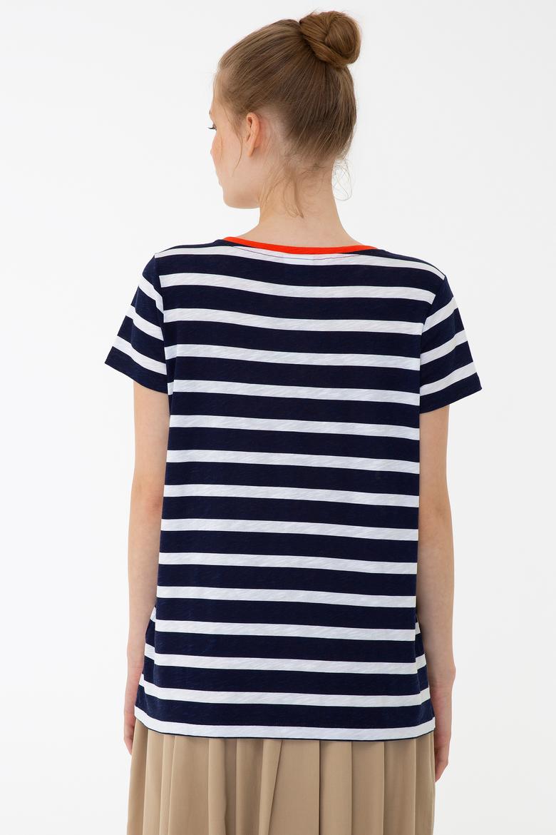 Kadın Lacivert Tişört - 50242456014
