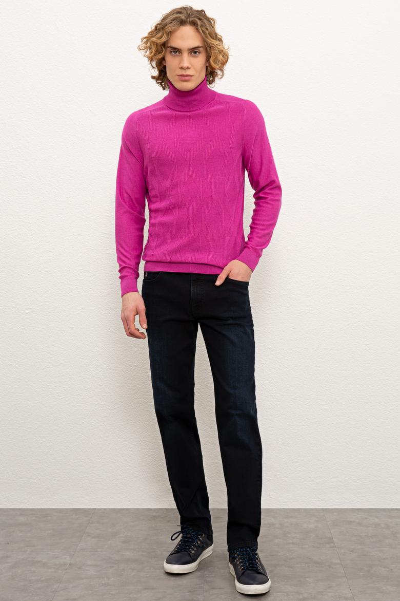 Erkek Mavi Denim Pantolon