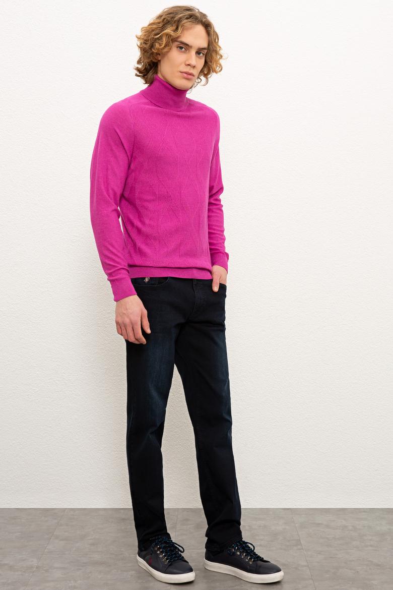 Erkek Mavi Denim Pantolon - 50228158020