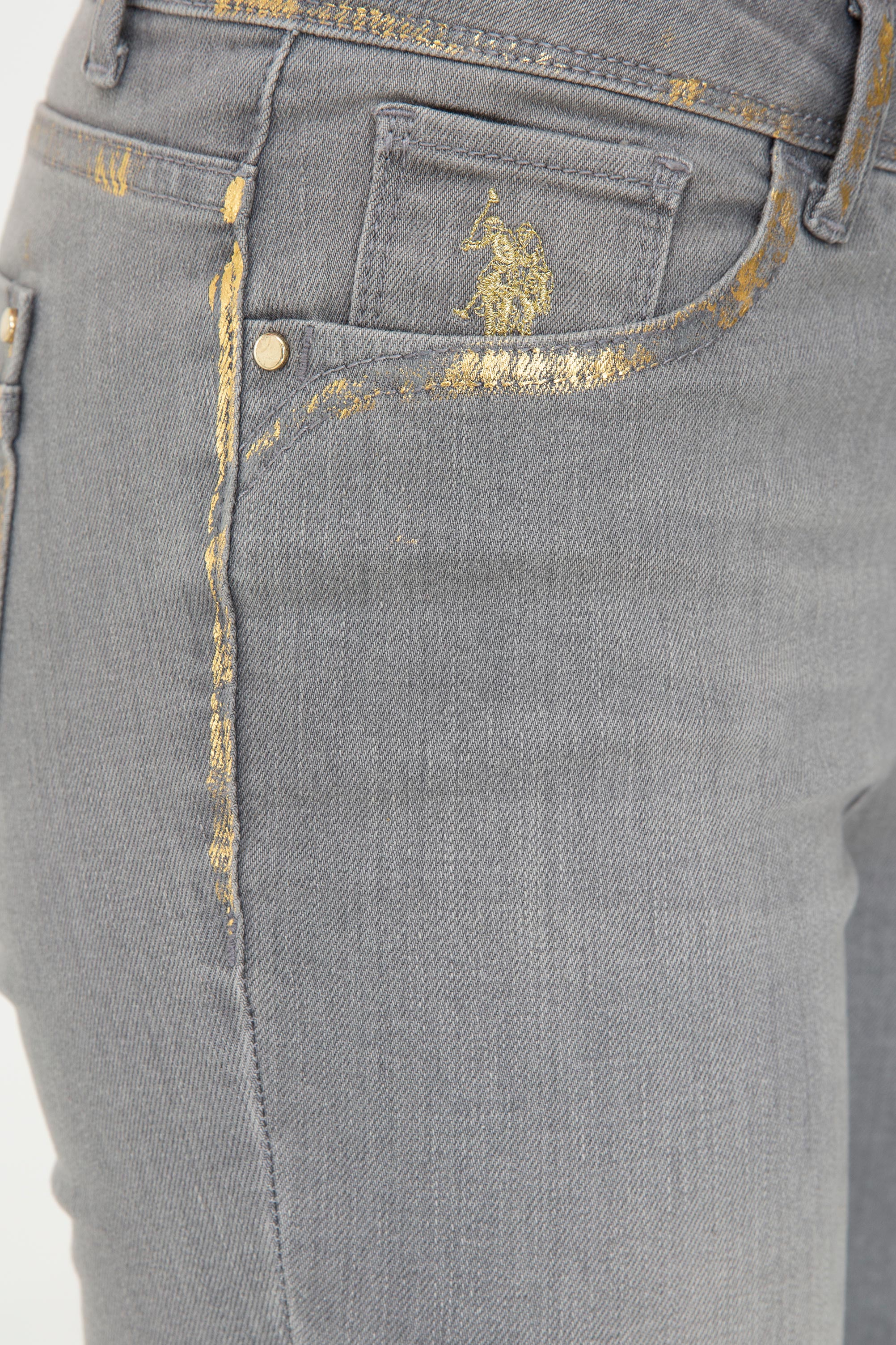 Kadın Mavi Denim Pantolon - Image 4
