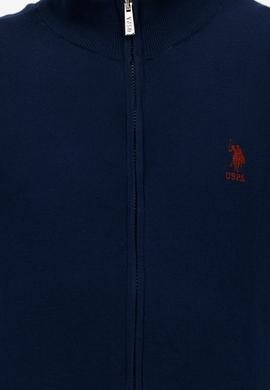 Erkek Lacivert Basic Triko Hırka - 50244265007