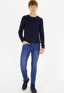 Erkek Lacivert Basic Kazak - 50237036052