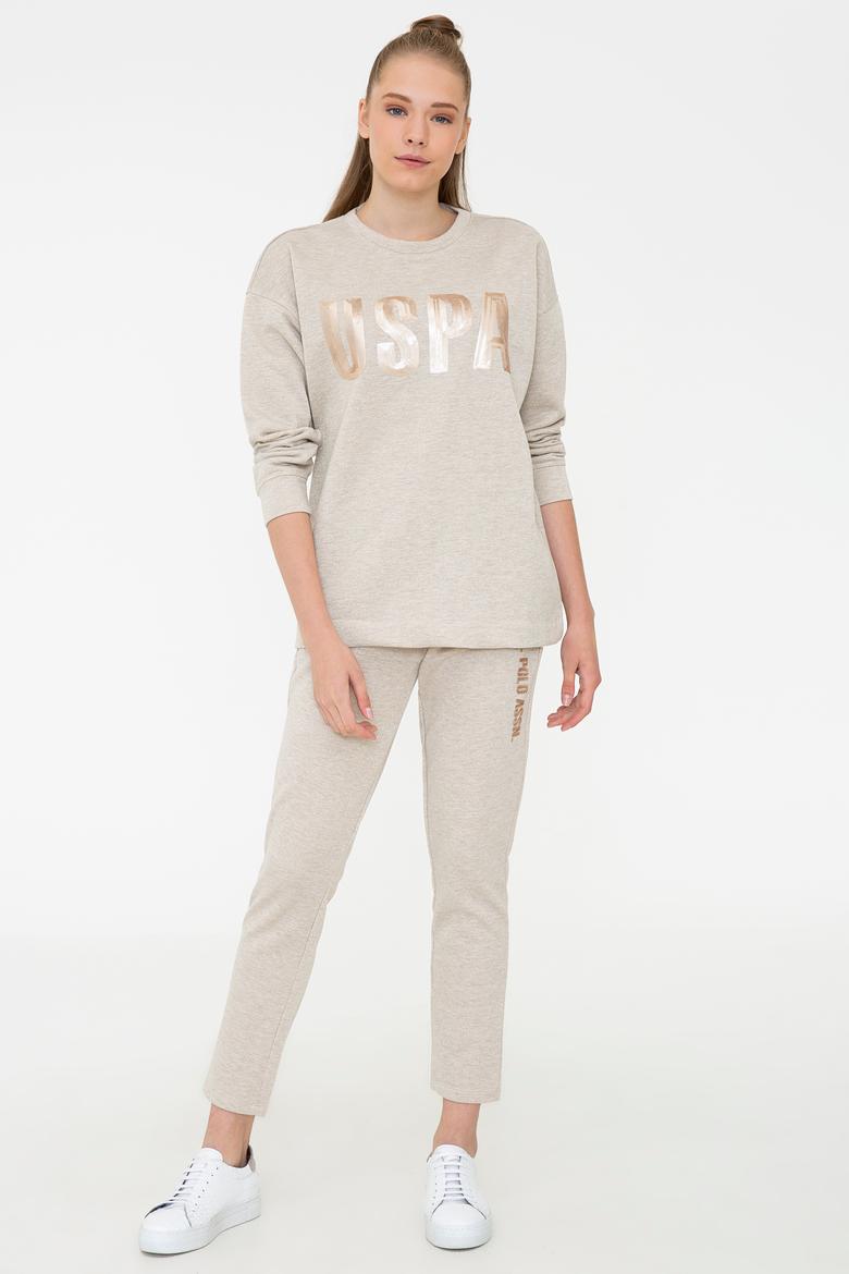 Kadın Bej Melanj Eşofman Altı