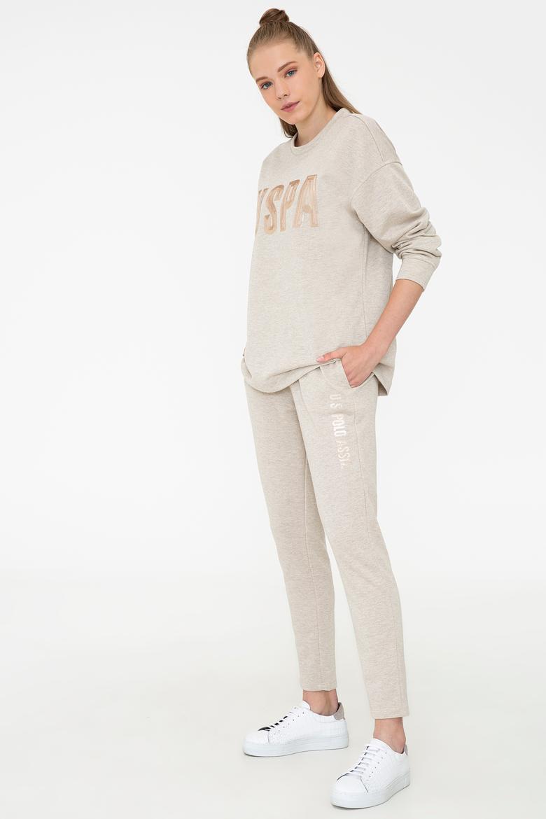 Kadın Bej Melanj Eşofman Altı - 50240713006