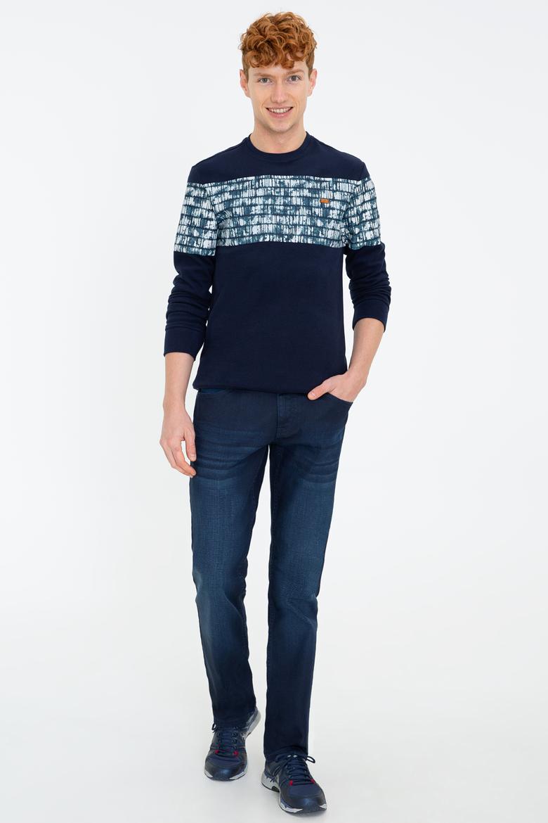 Erkek Mavi Denim Pantolon