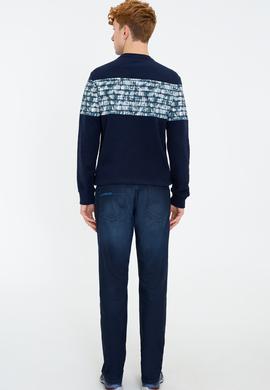 Erkek Mavi Denim Pantolon - 50207311004