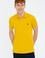 Erkek Koyu Sarı Polo Yaka Basic T-Shirt