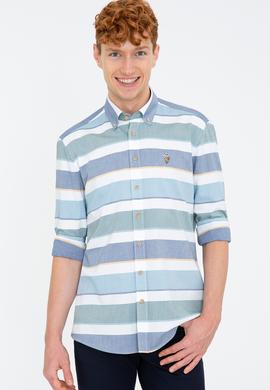 Erkek Koyu Mint Gömlek Uzunkol - 50237891014