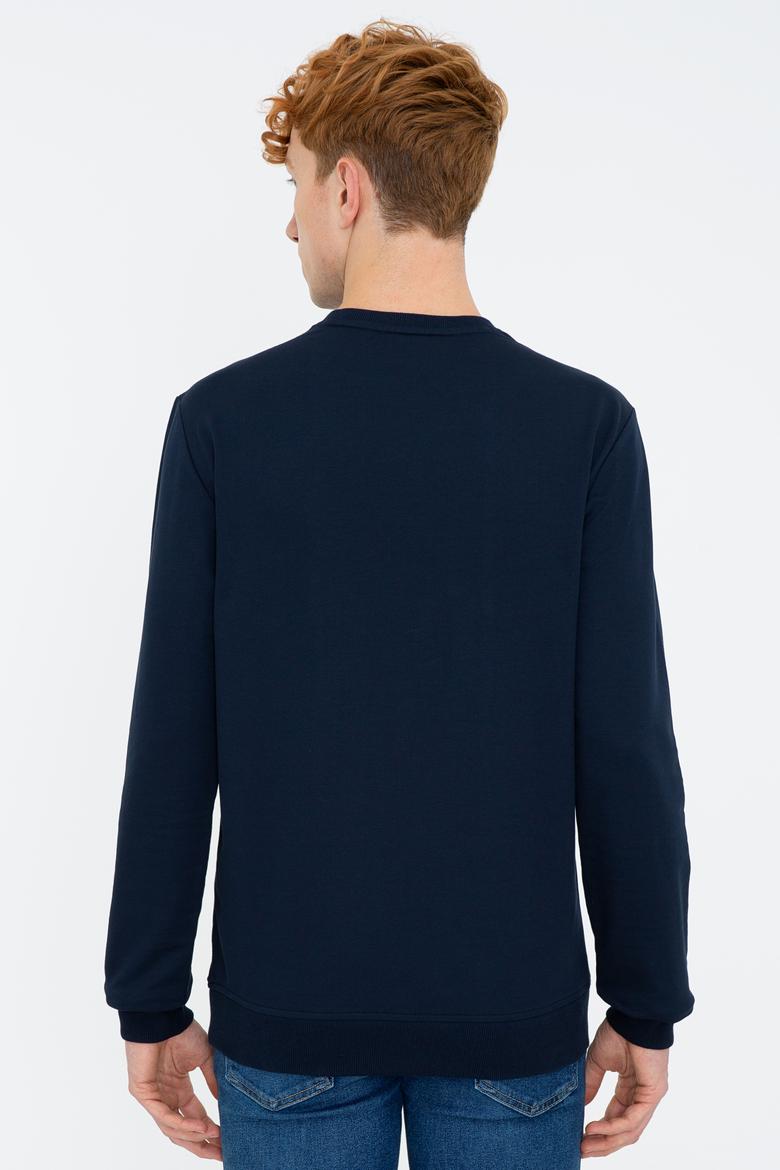 Erkek Lacivert Basic Sweatshirt - 50238100023
