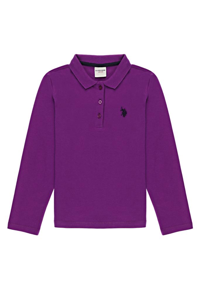 Kız Çocuk Mor Sweatshirt Basic