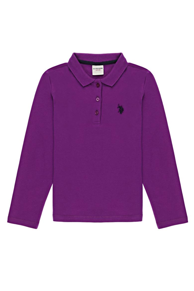 Kız Çocuk Mor Sweatshirt Basic