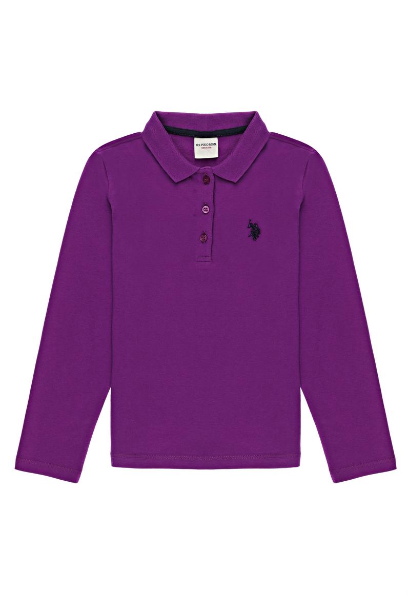 Kız Çocuk Mor Sweatshirt Basic