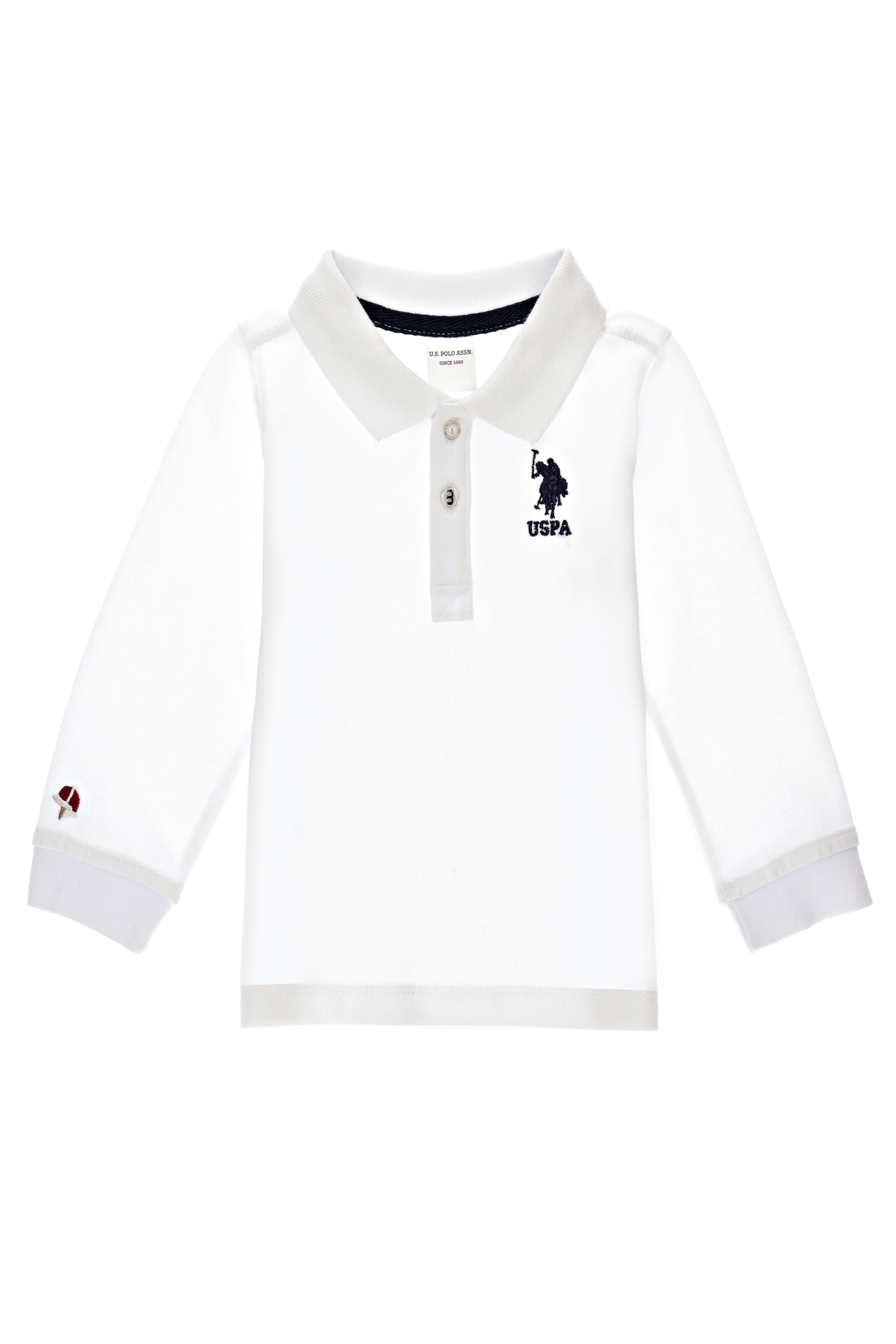 Erkek Çocuk Beyaz Basic Sweatshirt - Image 1
