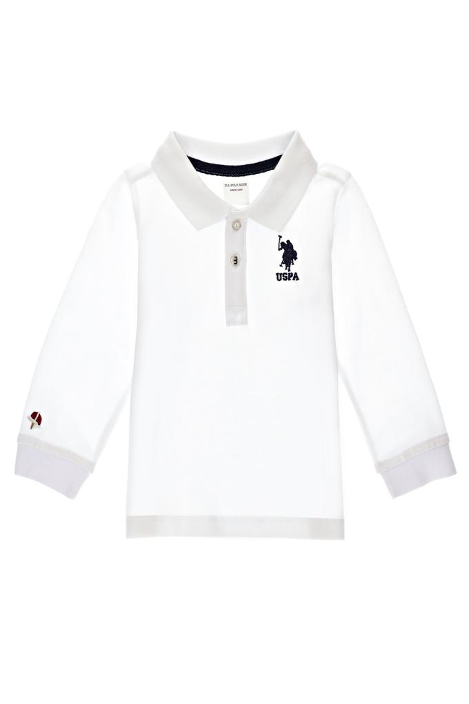 Erkek Çocuk Beyaz Basic Sweatshirt