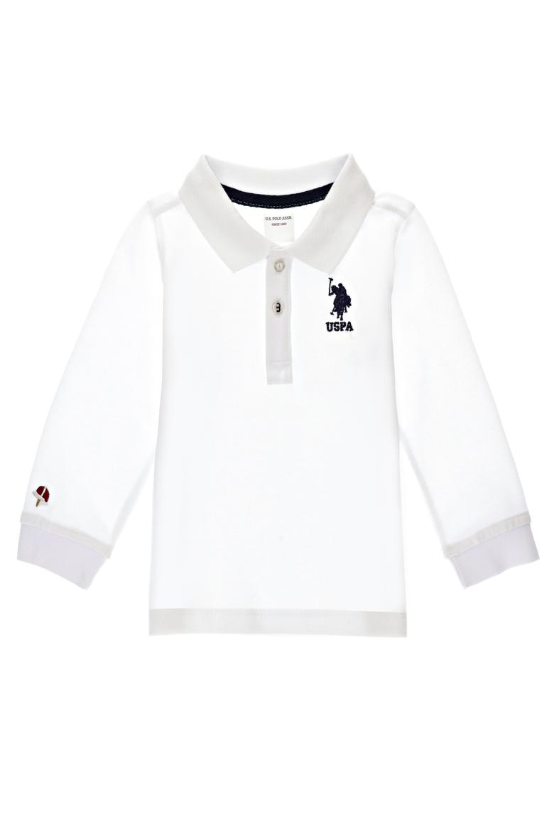 Erkek Çocuk Beyaz Basic Sweatshirt