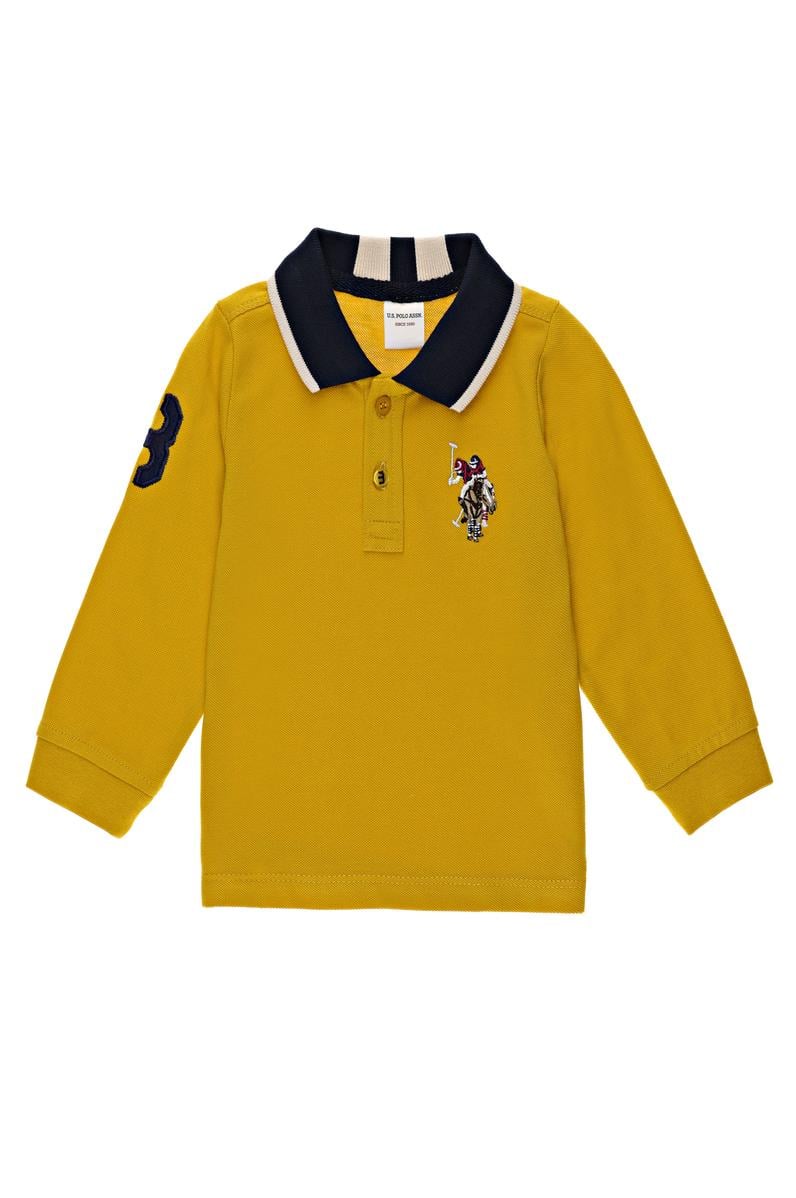 Erkek Bebek Sarı Sweatshirt Basic