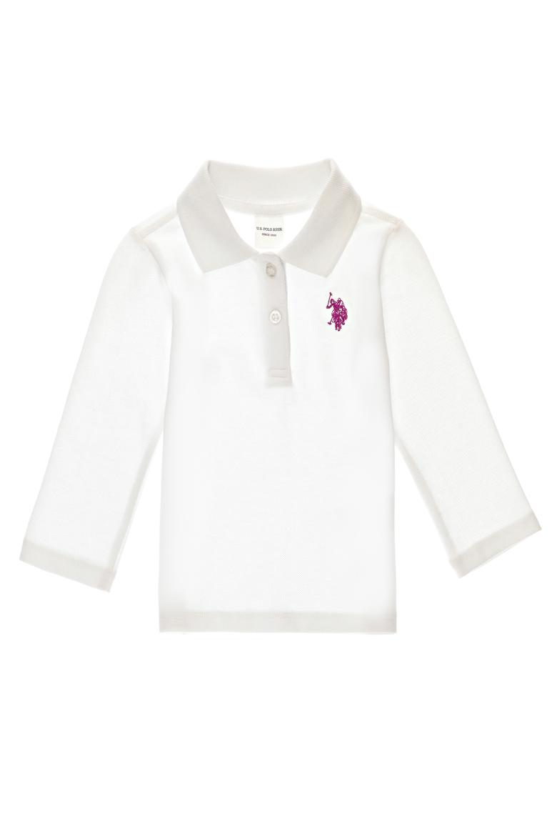 Kız Bebek Beyaz Basic Sweatshirt