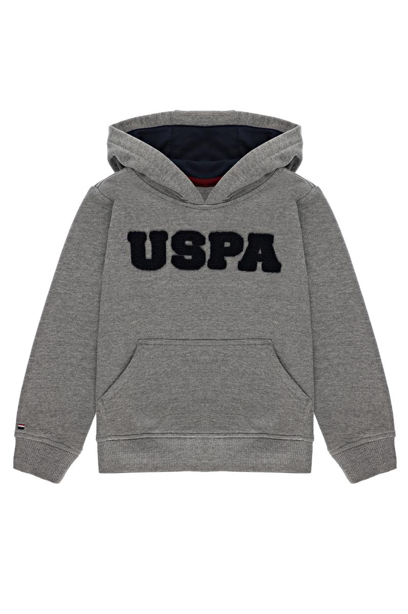 Çocuk Gri Melanj Sweatshirt Basic