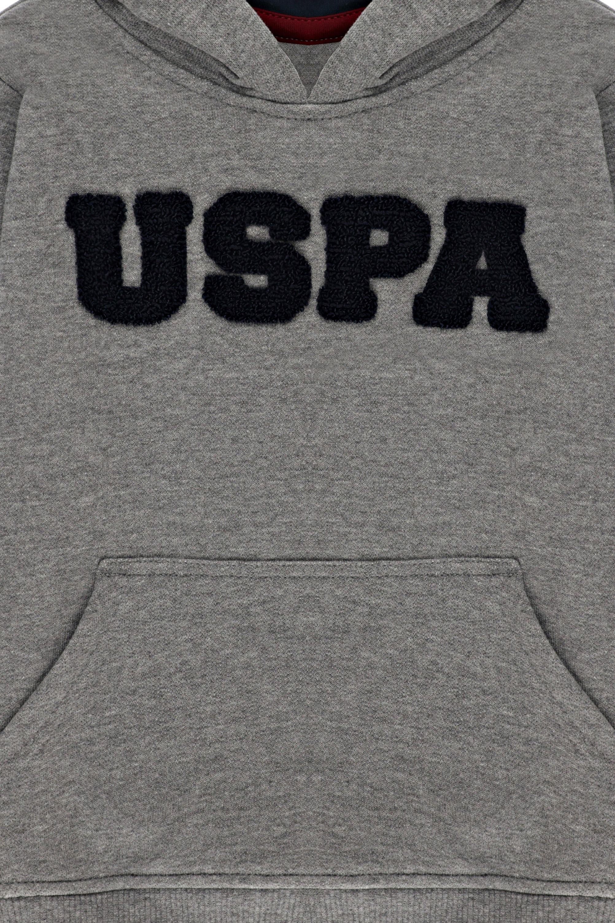 Çocuk Gri Melanj Sweatshirt Basic - Image 3
