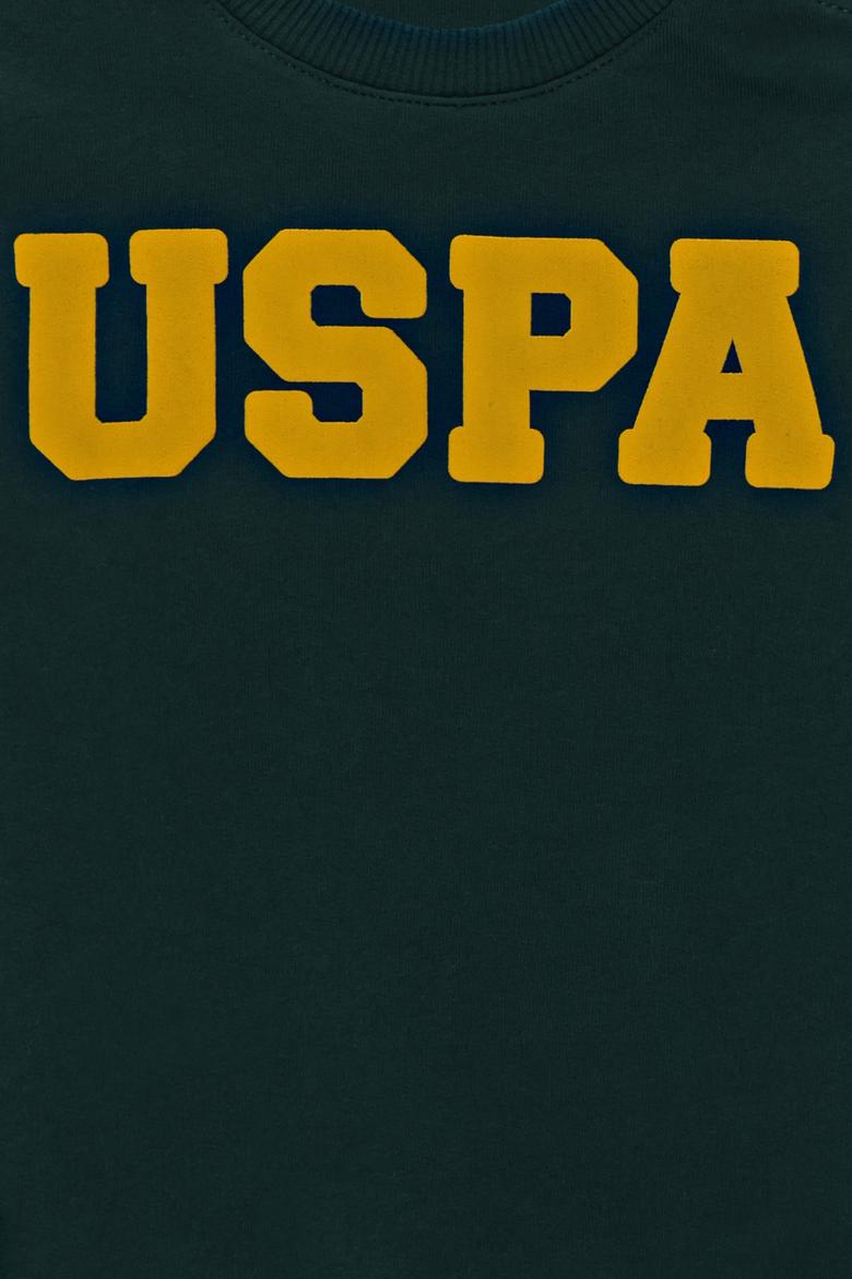 Erkek Çocuk Koyu Yeşil Basic Sweatshirt - 50231925077