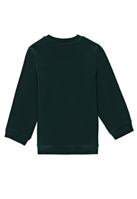 Erkek Çocuk Koyu Yeşil Basic Sweatshirt - 50231925077