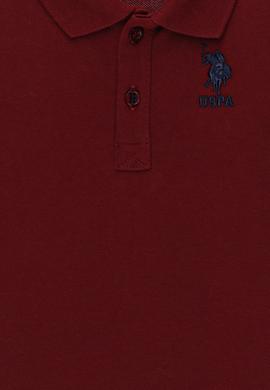 Çocuk Kırmızı Polo Yaka Sweatshirt Basic - 50231897063