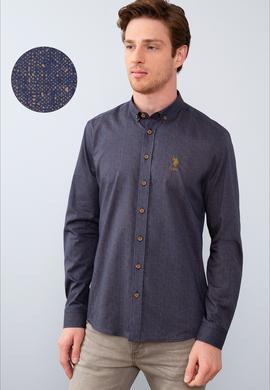 Erkek Lacivert Gömlek Uzunkol - 50213509010