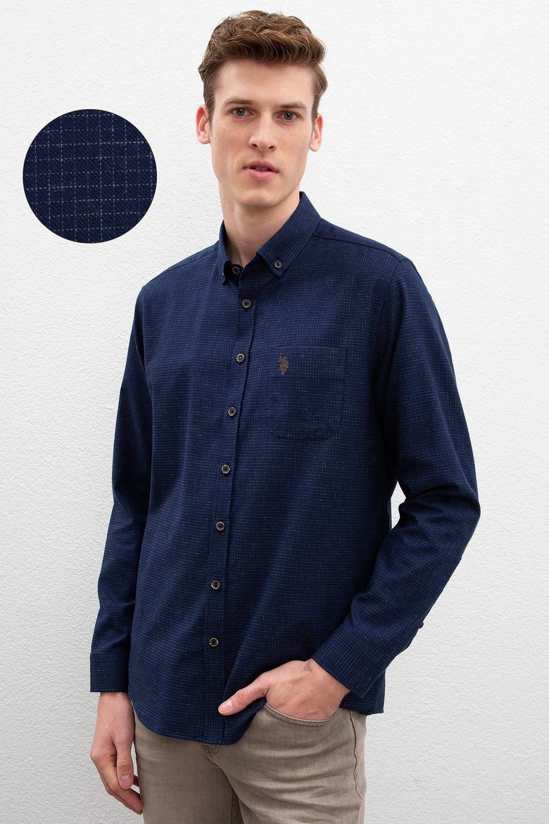 Erkek Lacivert Gömlek