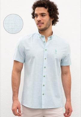 Erkek Yeşil Gömlek Kısakol - 50200425012