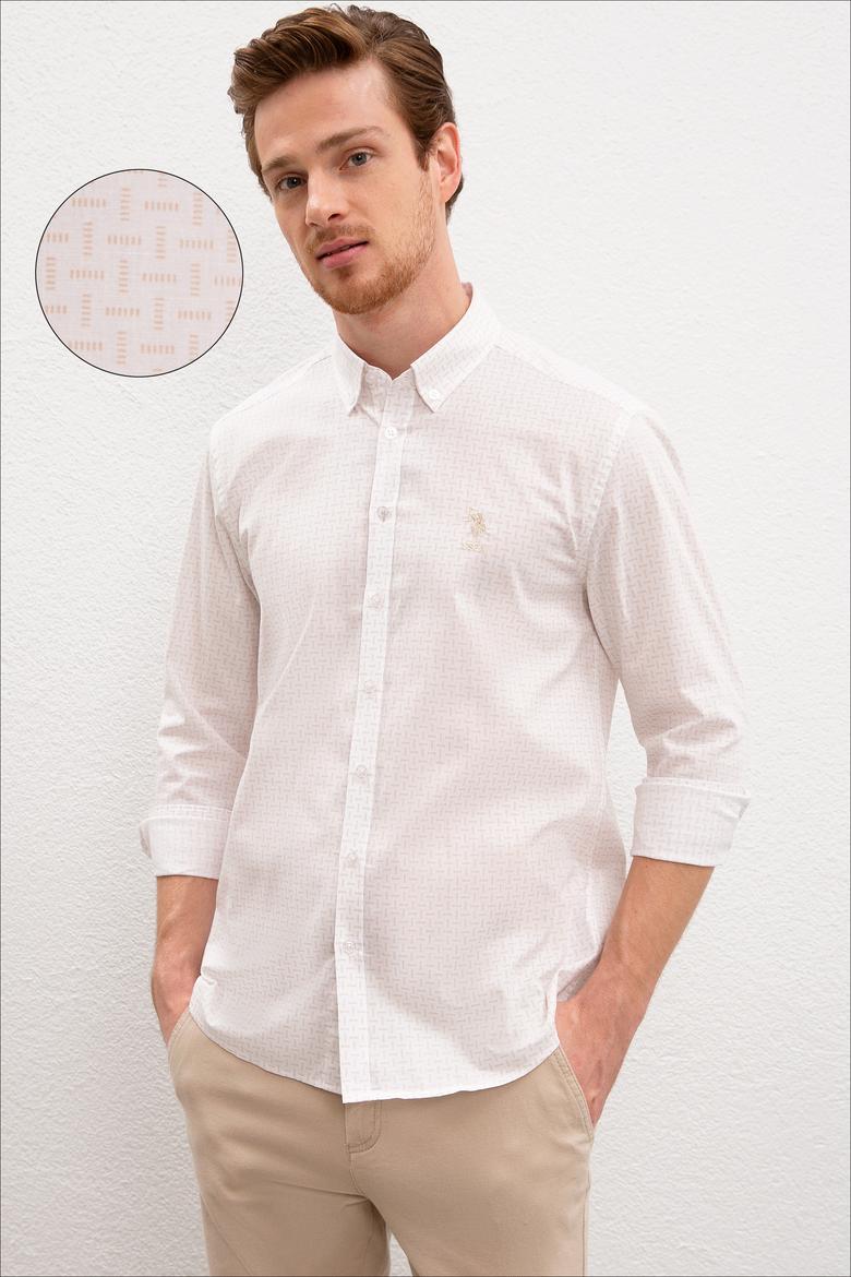 Erkek Kum Gömlek Uzunkol