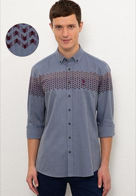 Erkek Lacivert Gömlek Uzunkol - 50225288004