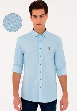 Erkek Kobalt Mavisi Gömlek Uzunkol - 50234576020