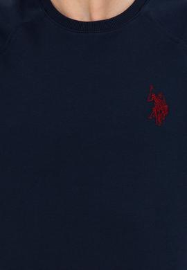 Erkek Lacivert Bisiklet Yaka Sweatshirt Basic - 50244467001