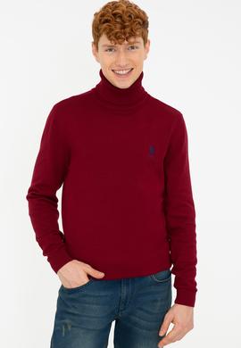 Erkek Bordo Basic Kazak - 50236961015