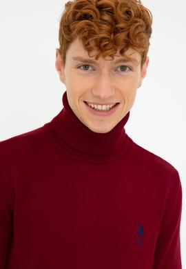 Erkek Bordo Basic Kazak - 50236961015