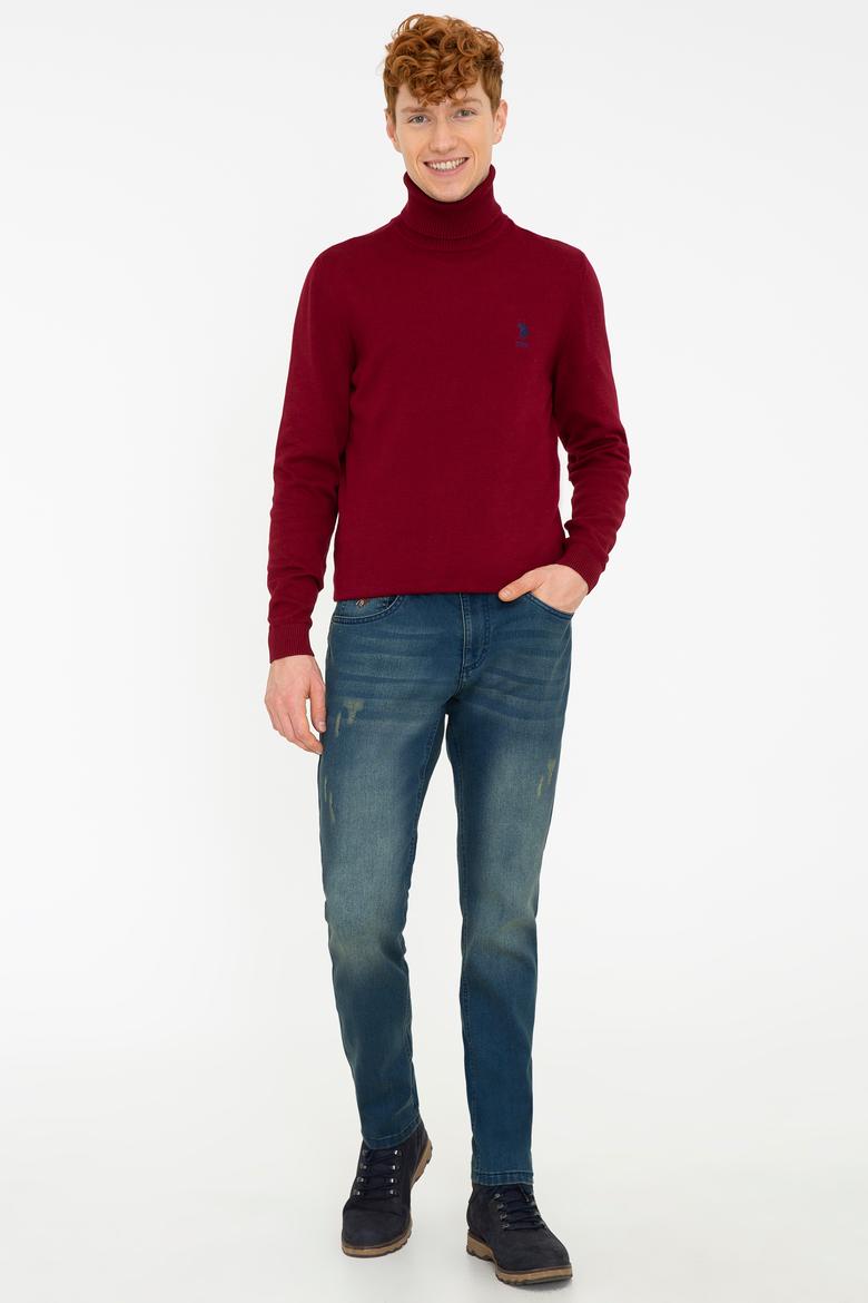 Erkek Bordo Basic Kazak - 50236961015